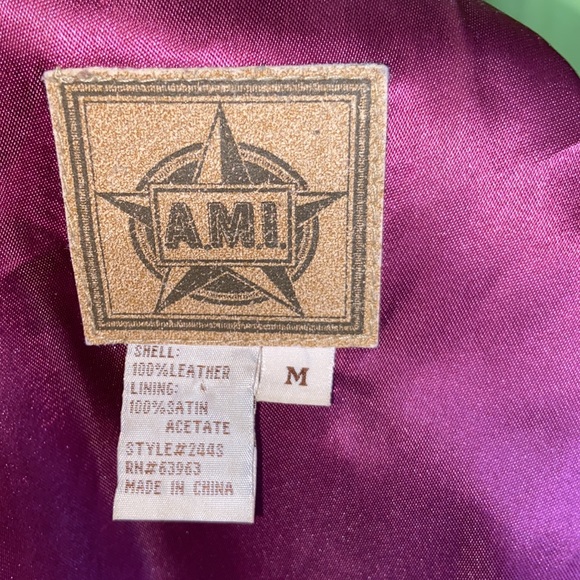 A.M.I Purple Suede Jacket - Picture 4 of 12